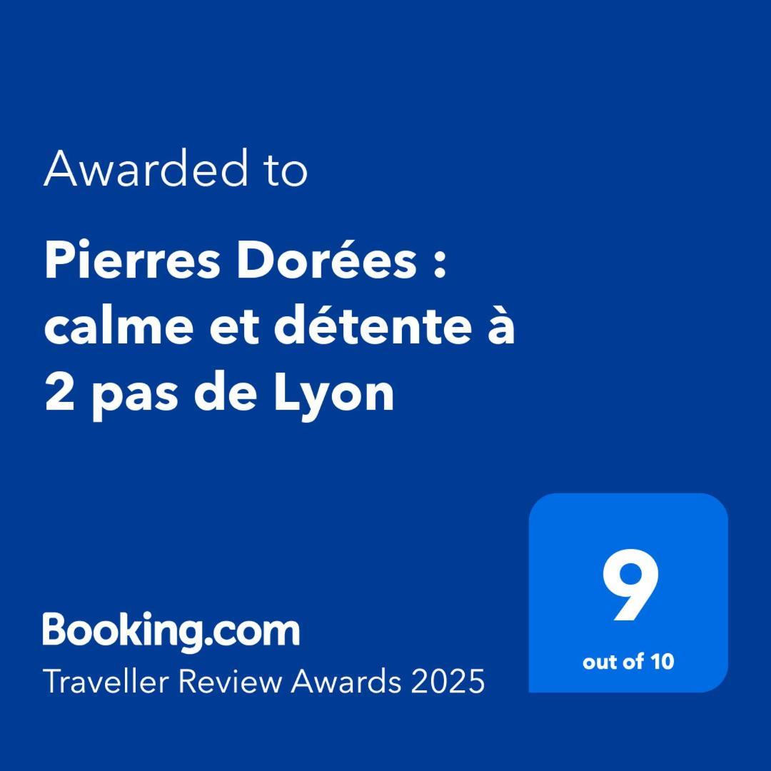 Pierres Dorees : Calme Et Detente A 2 Pas De Lyon Charnay  المظهر الخارجي الصورة